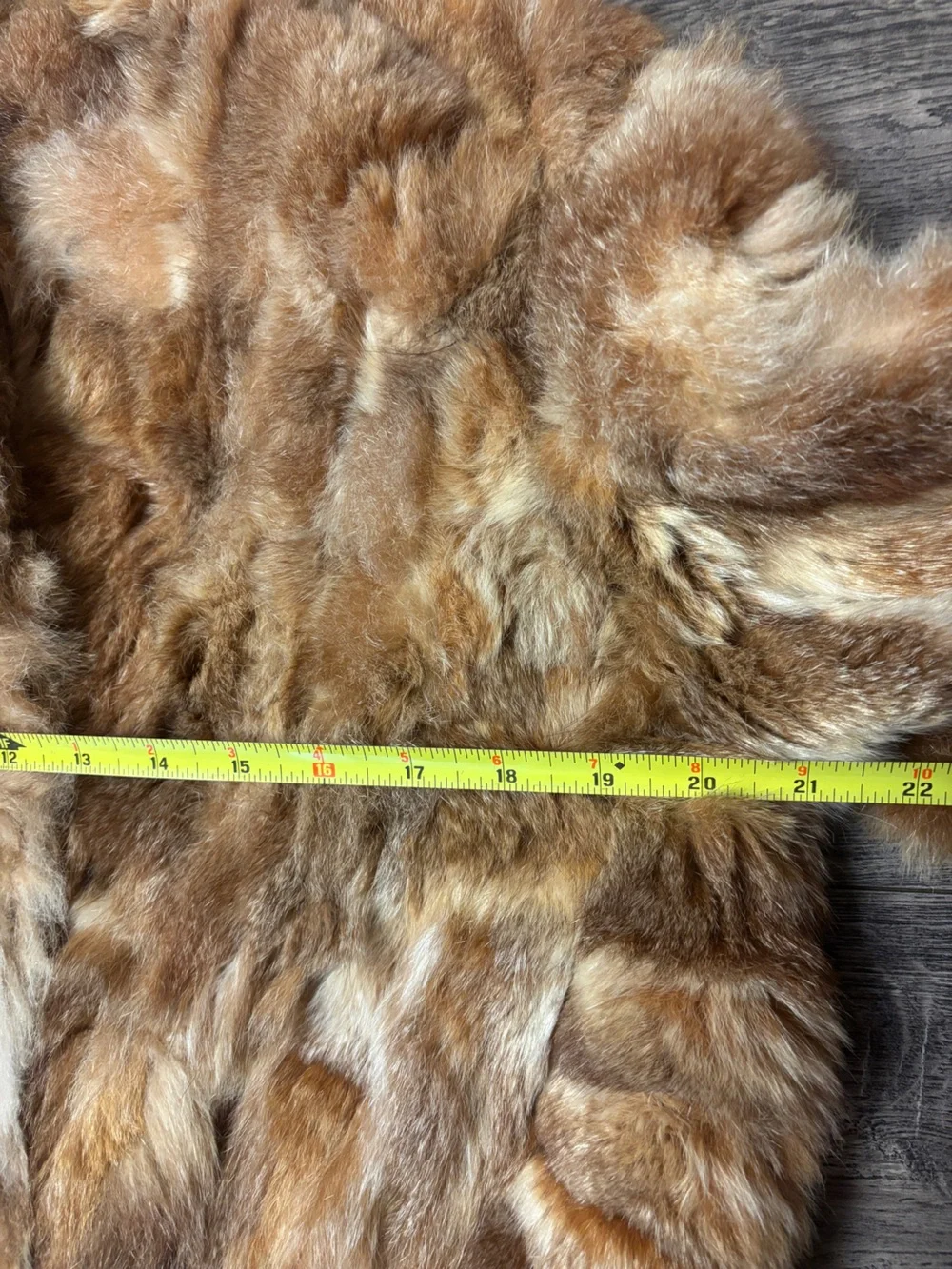Vintage M. Solomon Sz S Patchwork Rabbit Fur Jacket Coat 70s 80s EXCELLENT!